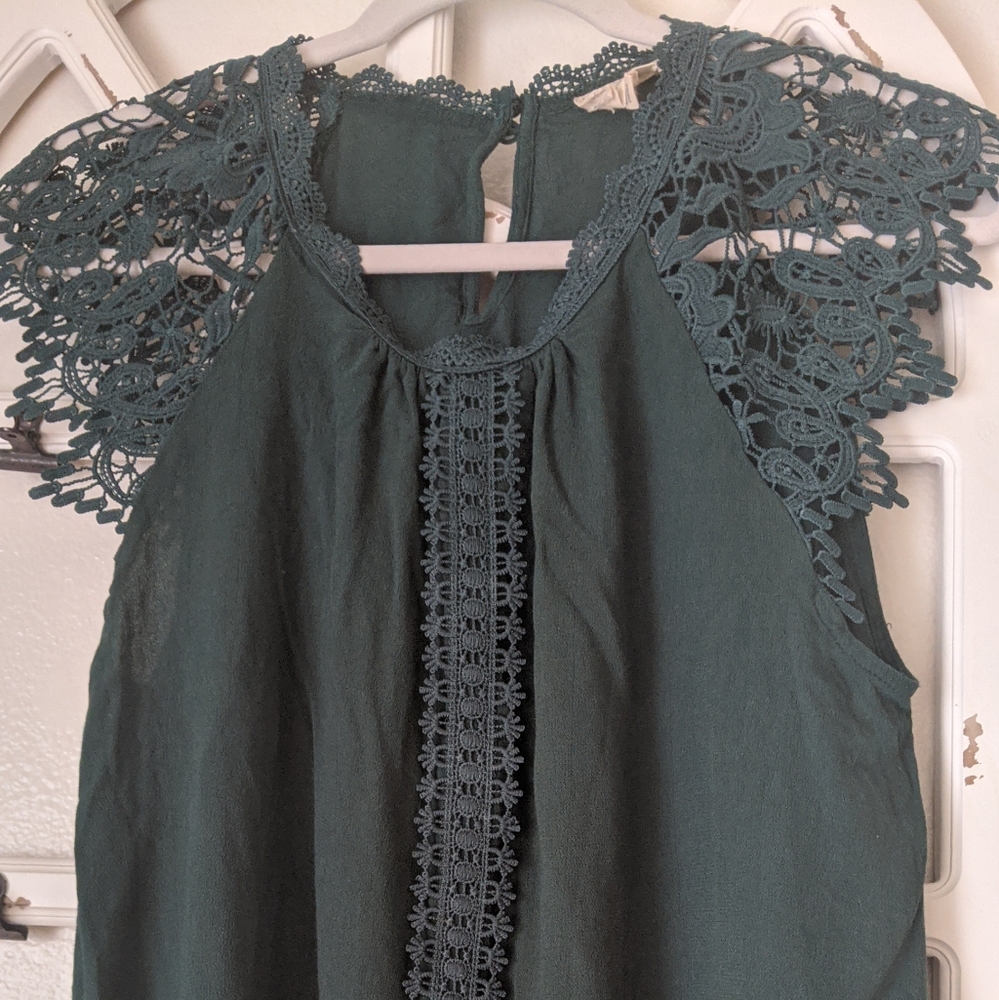 Dark Green Blouse
